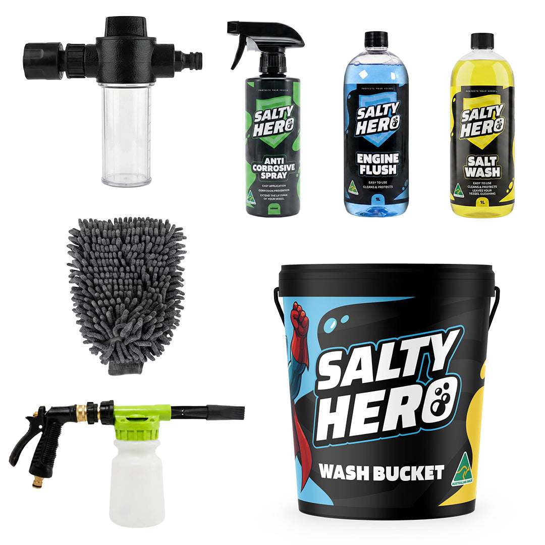 Salty Hero Boat & PWC Wash & Flush Kit